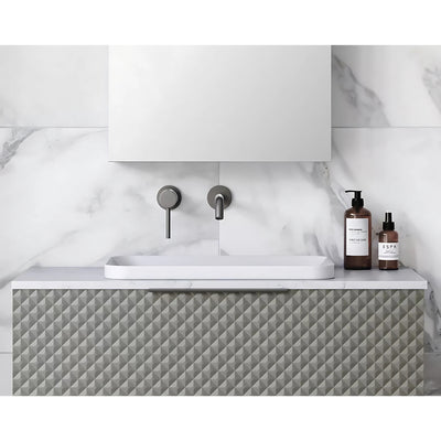 TIMBERLINE GEORGE INSET BASIN MATTE WHITE 600MM
