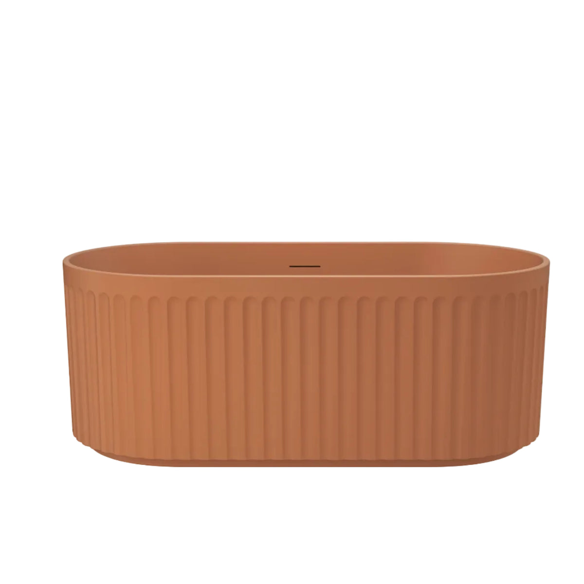 Linsol Georg Freestanding Bath with Overflow Outback Orange 1700mm
