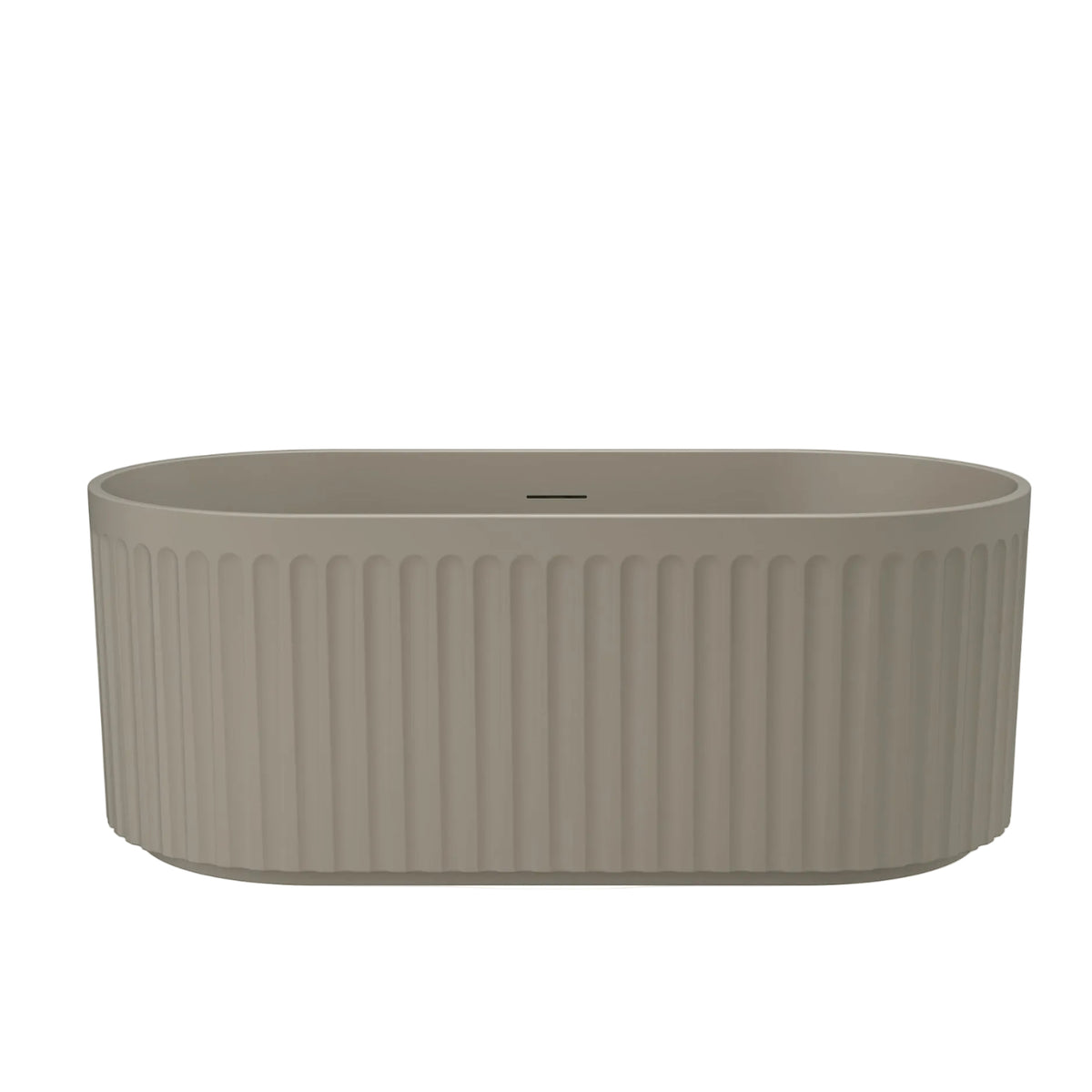 Linsol Georg Freestanding Bath with Overflow Warm Grey 1700mm