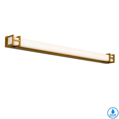 TELBIX GILSON VANITY LED WALL LIGHT ANTIQUE GOLD 815MM