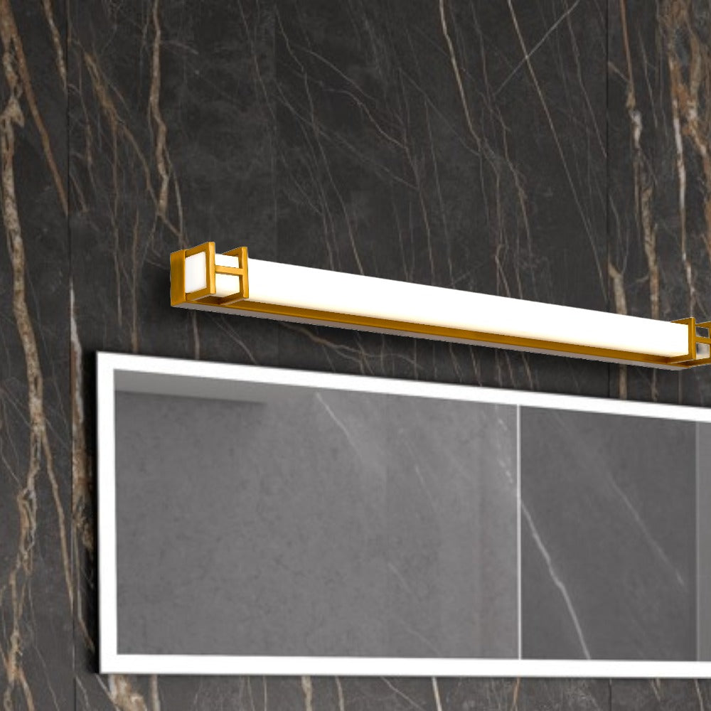 TELBIX GILSON VANITY LED WALL LIGHT ANTIQUE GOLD 615MM