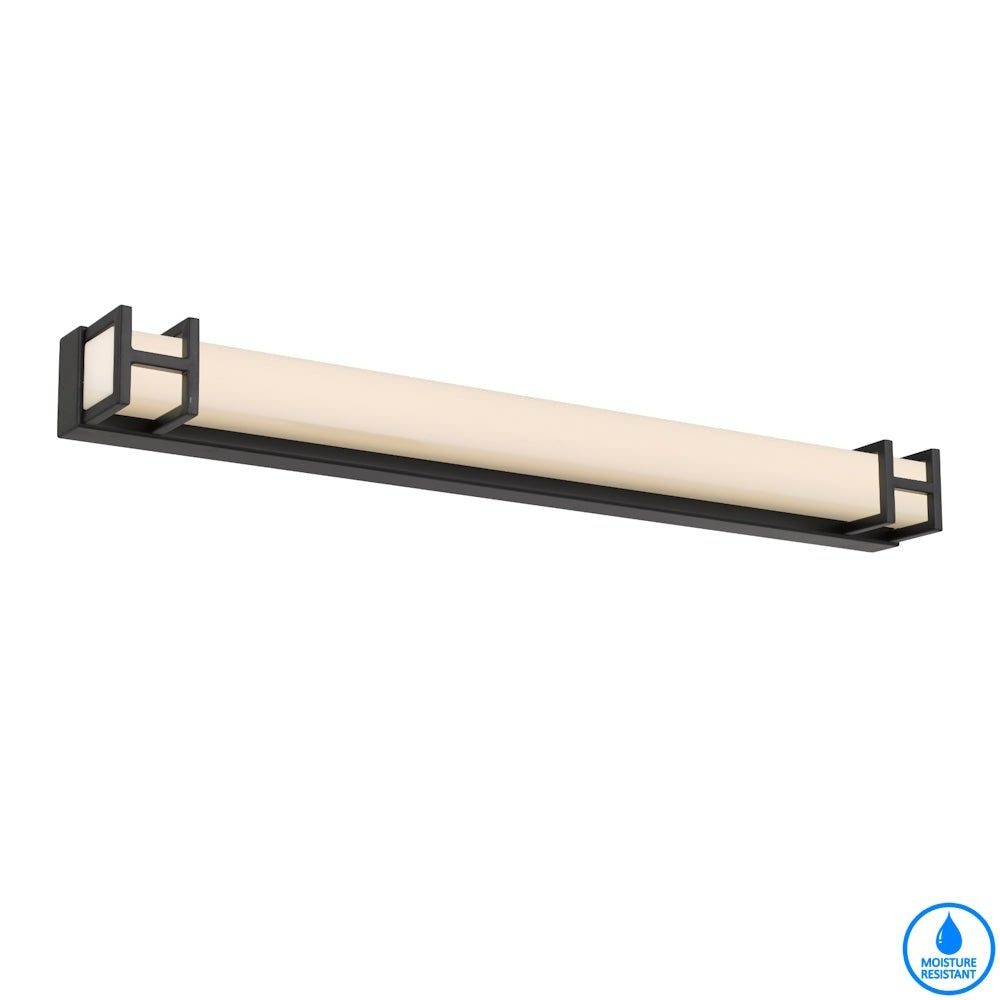 TELBIX GILSON VANITY LED WALL LIGHT BLACK 615MM