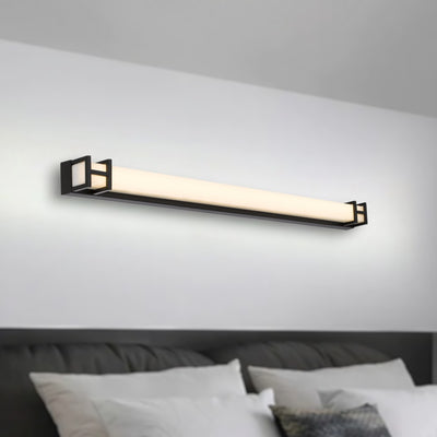TELBIX GILSON VANITY LED WALL LIGHT BLACK 615MM