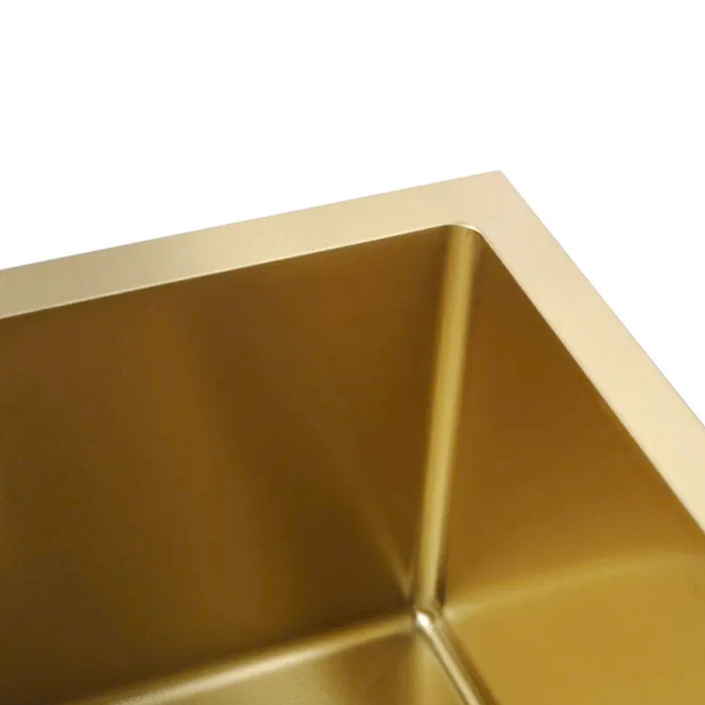 INSPIRE ARTE DOUBLE BOWL KITCHEN SINK BRUSHED GOLD 760MM