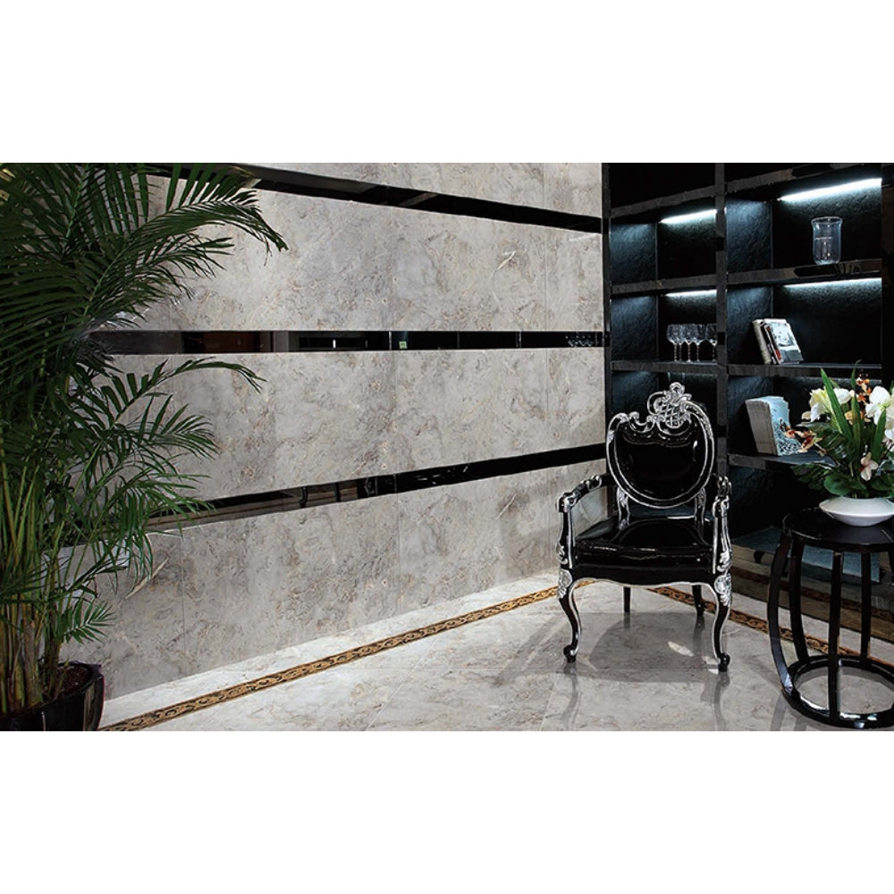 EVERSTONE EUROMARMO BRECCIA GRIGIA POLISHED 300X300MM SQUARE TILE (PER BOX)