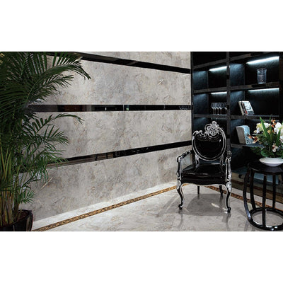 EVERSTONE EUROMARMO BRECCIA GRIGIA POLISHED 300X300MM SQUARE TILE (PER BOX)
