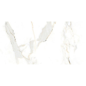 EVERSTONE EUROMARMO CALACATTA GOLD HONED 600X300MM RECTANGULAR TILE (PER BOX)