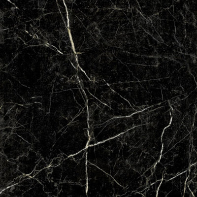 EVERSTONE EUROMARMO NERO MARQUINA POLISHED 600X600MM SQUARE TILE (PER BOX)