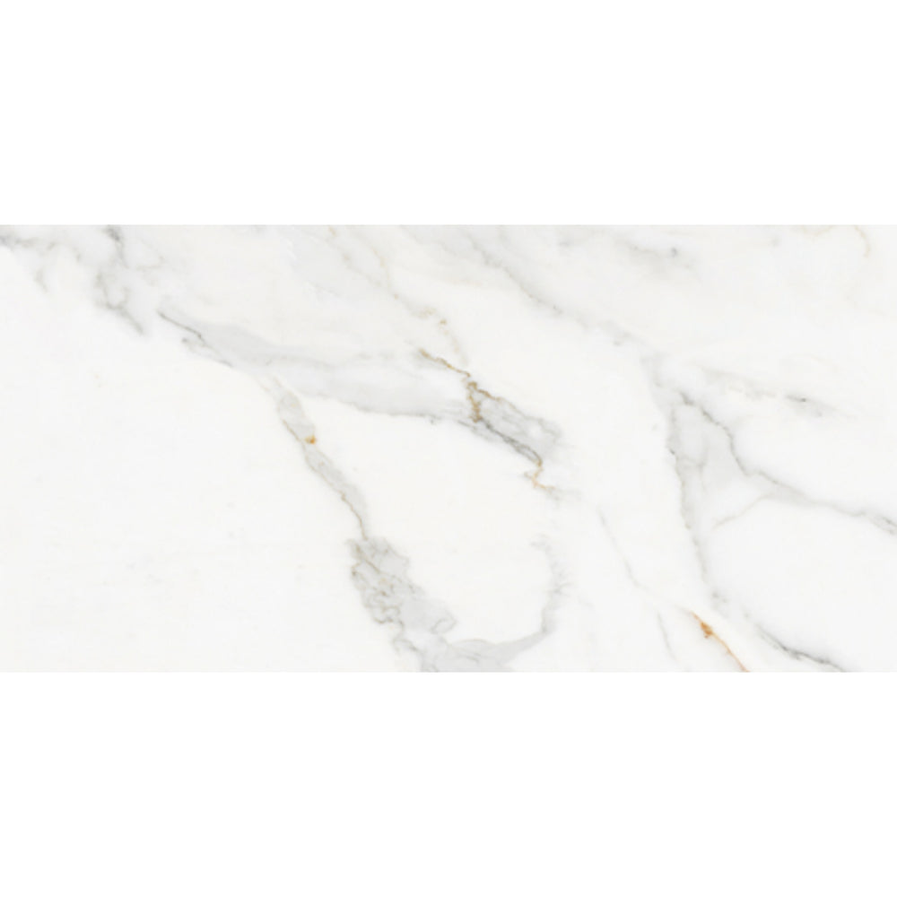 EVERSTONE GRAND MARBLE CALACATTA EXTRA HONED 600X300MM RECTANGLE TILE (PER BOX)