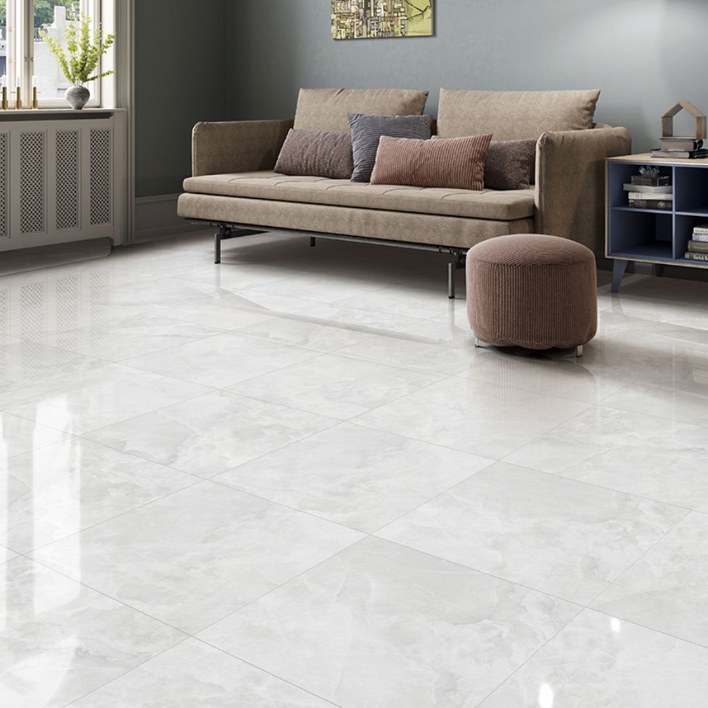 EVERSTONE ONYX ICE POLISHED 600X600MM SQUARE TILE (PER BOX)