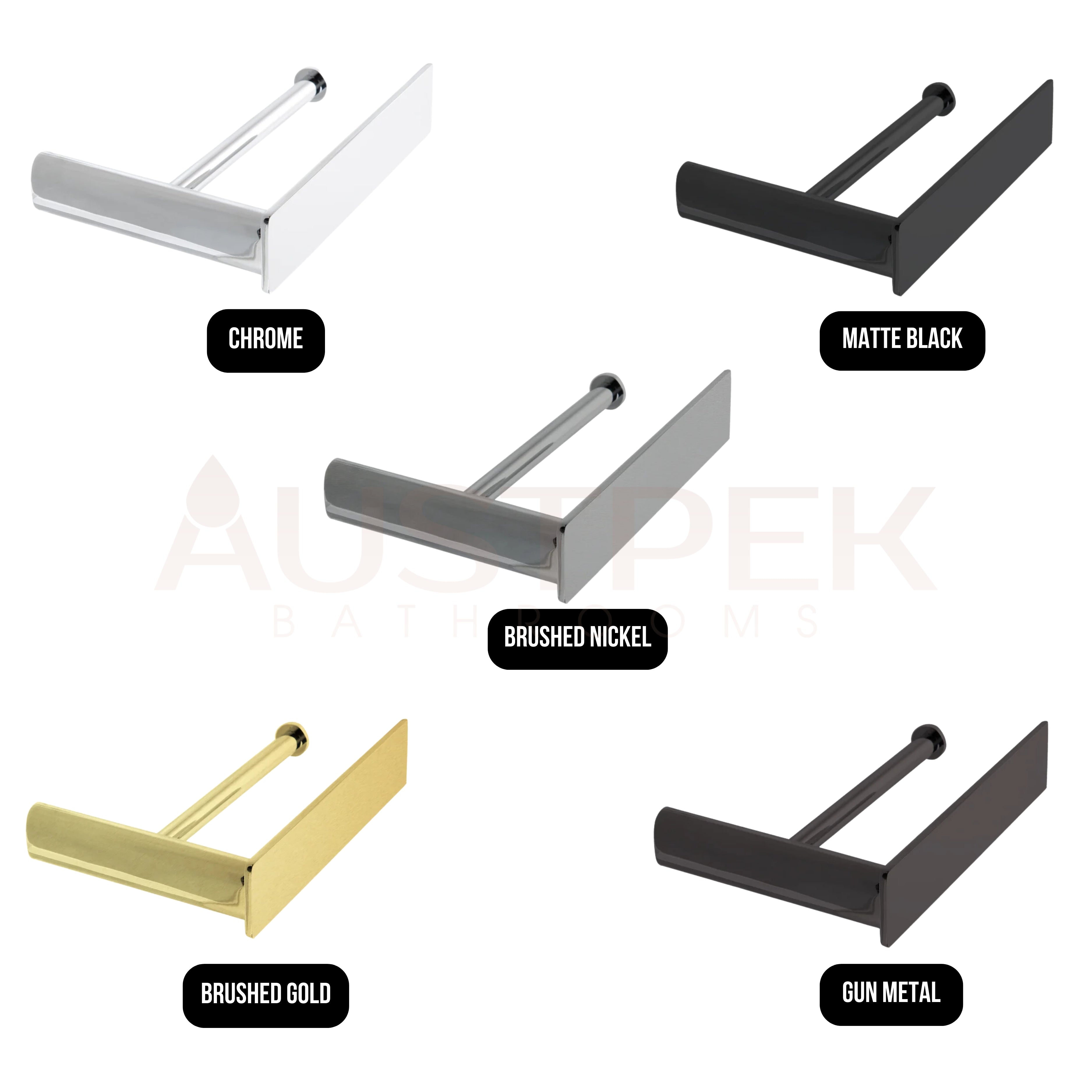 LINKWARE GABE TOILET ROLL HOLDER GUN METAL