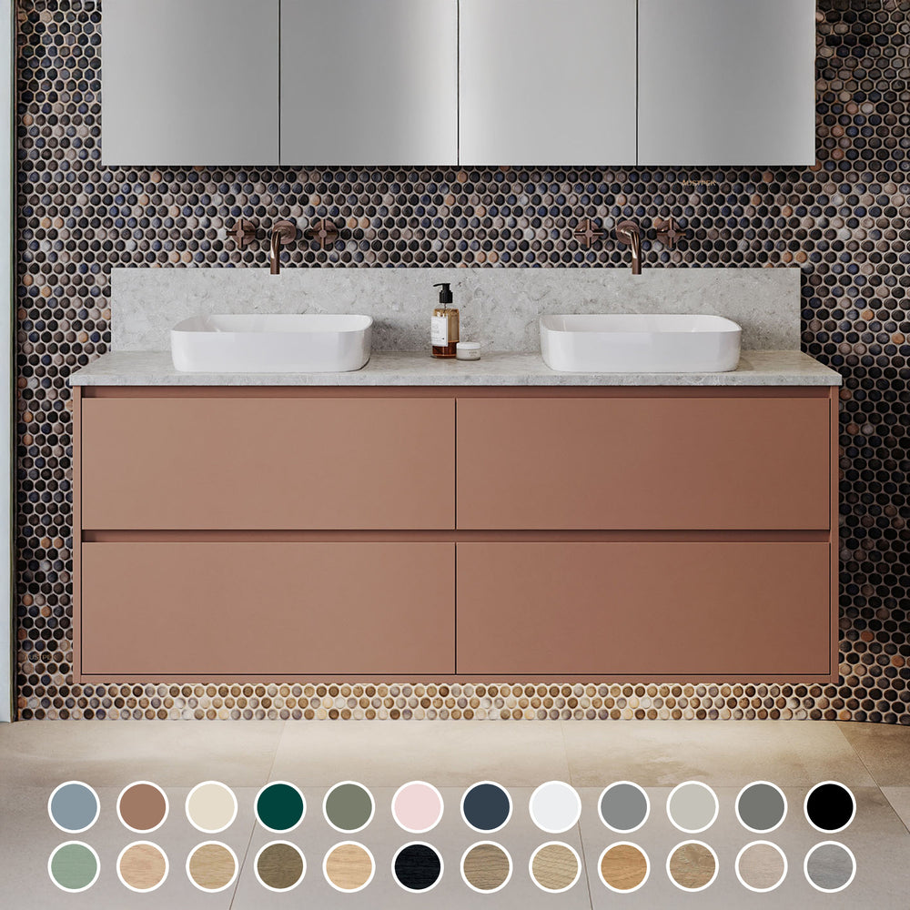 TIMBERLINE GRANGE CUSTOM WALL HUNG VANITY (ALL SIZING)