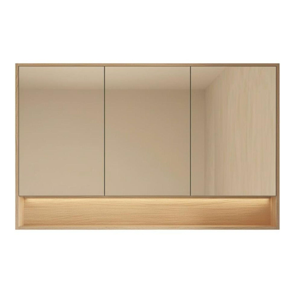 POSEIDON GRACE CLASSIC OAK MIRROR SHAVING CABINET 1200X750MM
