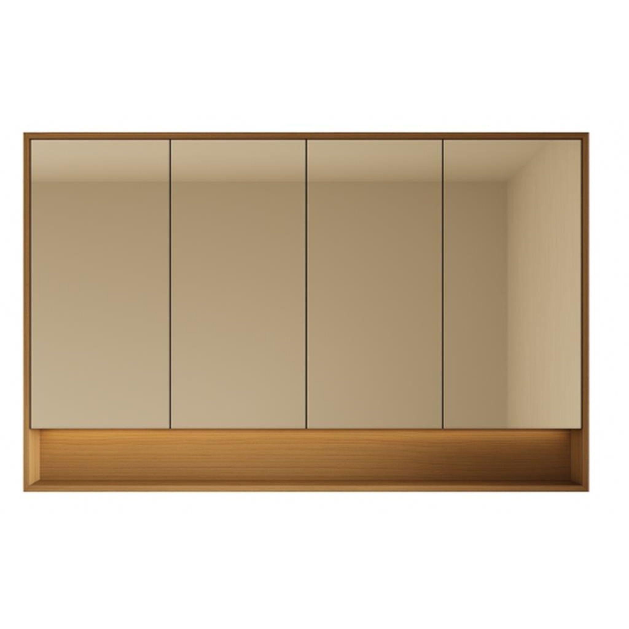 POSEIDON GRACE PRIME OAK MIRROR SHAVING CABINET 1480X750MM