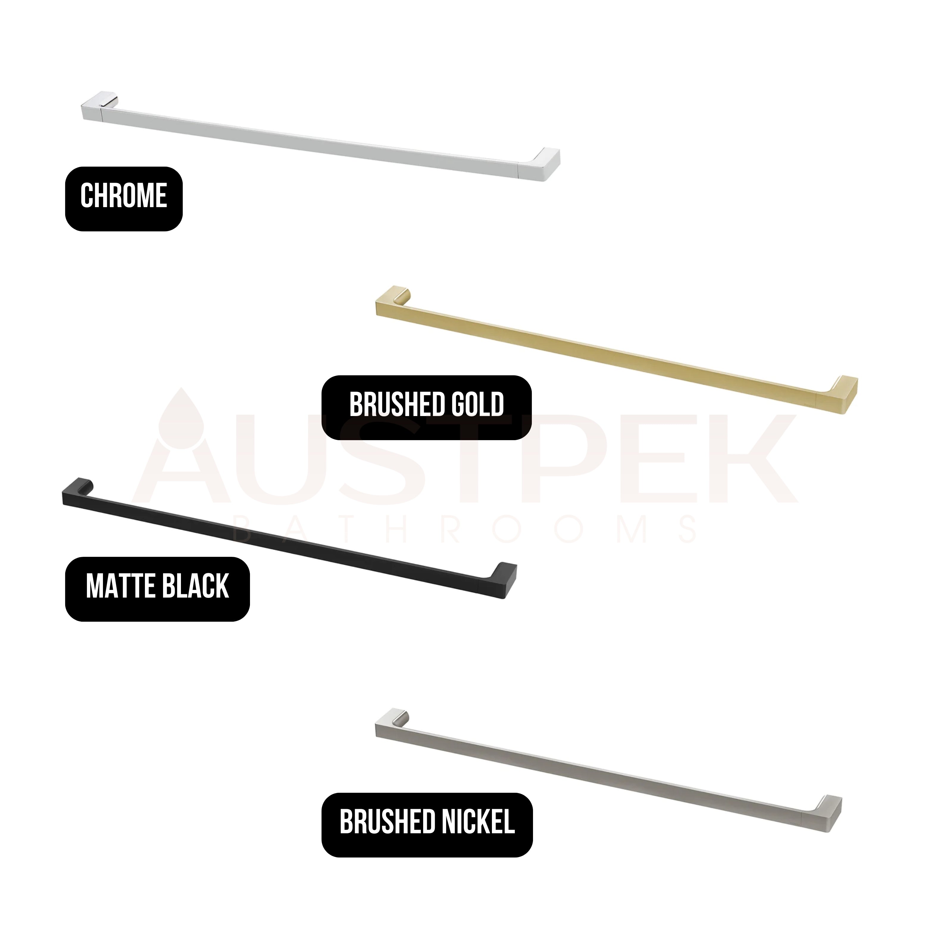 PHOENIX GLOSS SINGLE NON-HEATED TOWEL RAIL CHROME 800MM