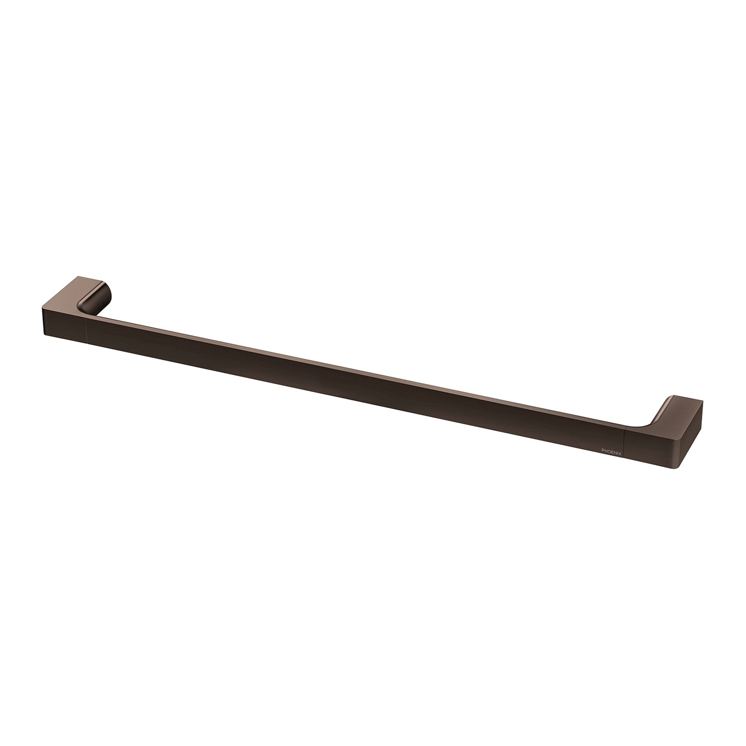 PHOENIX GLOSS SINGLE TOWEL RAIL 600MM BRUSHED BRONZE