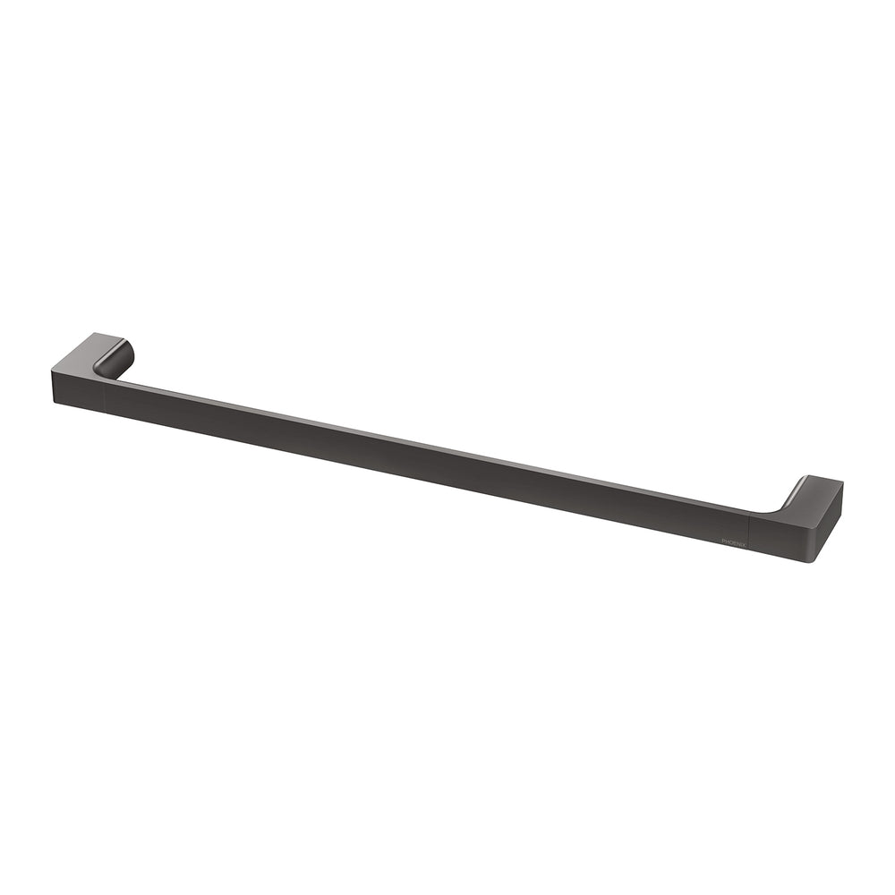 PHOENIX GLOSS SINGLE NON-HEATED TOWEL RAIL BRUSHED CARBON (AVAILABLE IN 600MM AND 800MM)