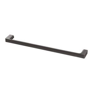 PHOENIX GLOSS SINGLE NON-HEATED TOWEL RAIL BRUSHED CARBON (AVAILABLE IN 600MM AND 800MM)