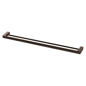 PHOENIX GLOSS DOUBLE TOWEL RAIL 800MM BRUSHED BRONZE