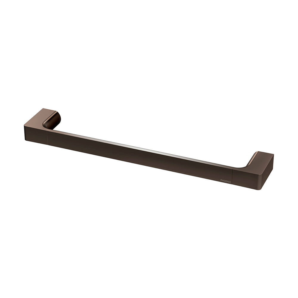 PHOENIX GLOSS HAND TOWEL RAIL 350MM BRUSHED BRONZE