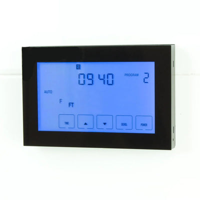 RADIANT HEATING PREMIUM HORIZONTAL / VERTICAL DIGITAL TIMER SWITCH BLACK 120MM