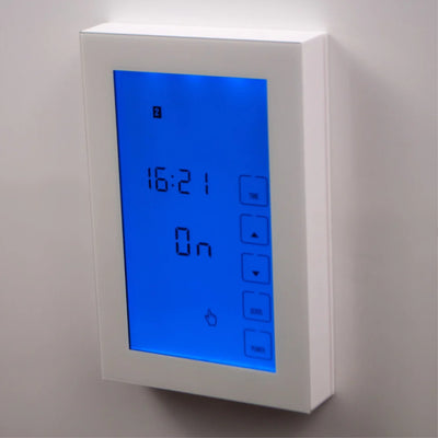 RADIANT HEATING PREMIUM HORIZONTAL / VERTICAL COUNTDOWN TIMER WHITE 120MM