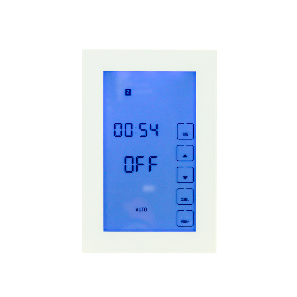 RADIANT HEATING PREMIUM RANGE & WIFI VERTICAL DIGITAL TIMER SWITCH WHITE 120MM