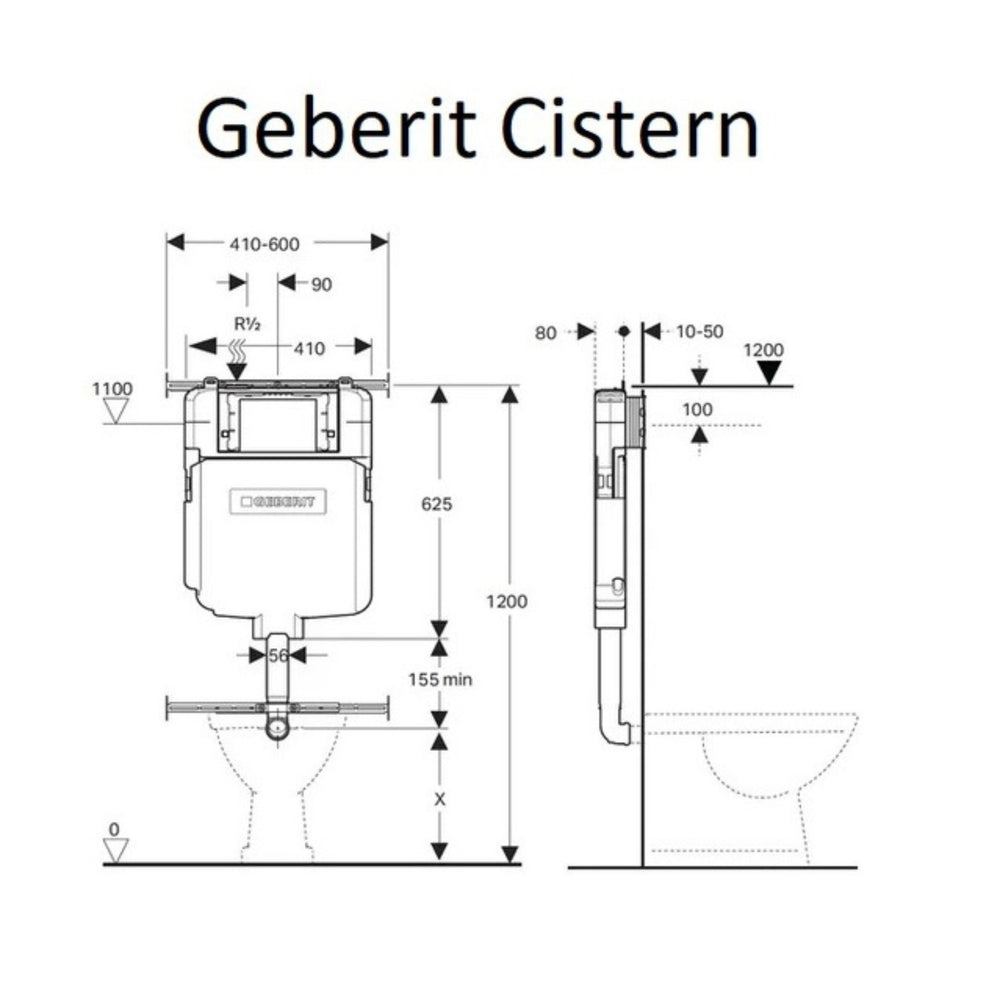 ATTICA GAIA BIDET W/ REMOTE CONTROL AND INSPIRE ALZANO RIMLESS WALL HUNG TOILET PACKAGE D-SHAPE GLOSS WHITE
