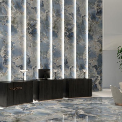 EVERSTONE MEGASLIM GEMSTONE 3200X1600MM RECTANGULAR THIN SLAB (PER SLAB)
