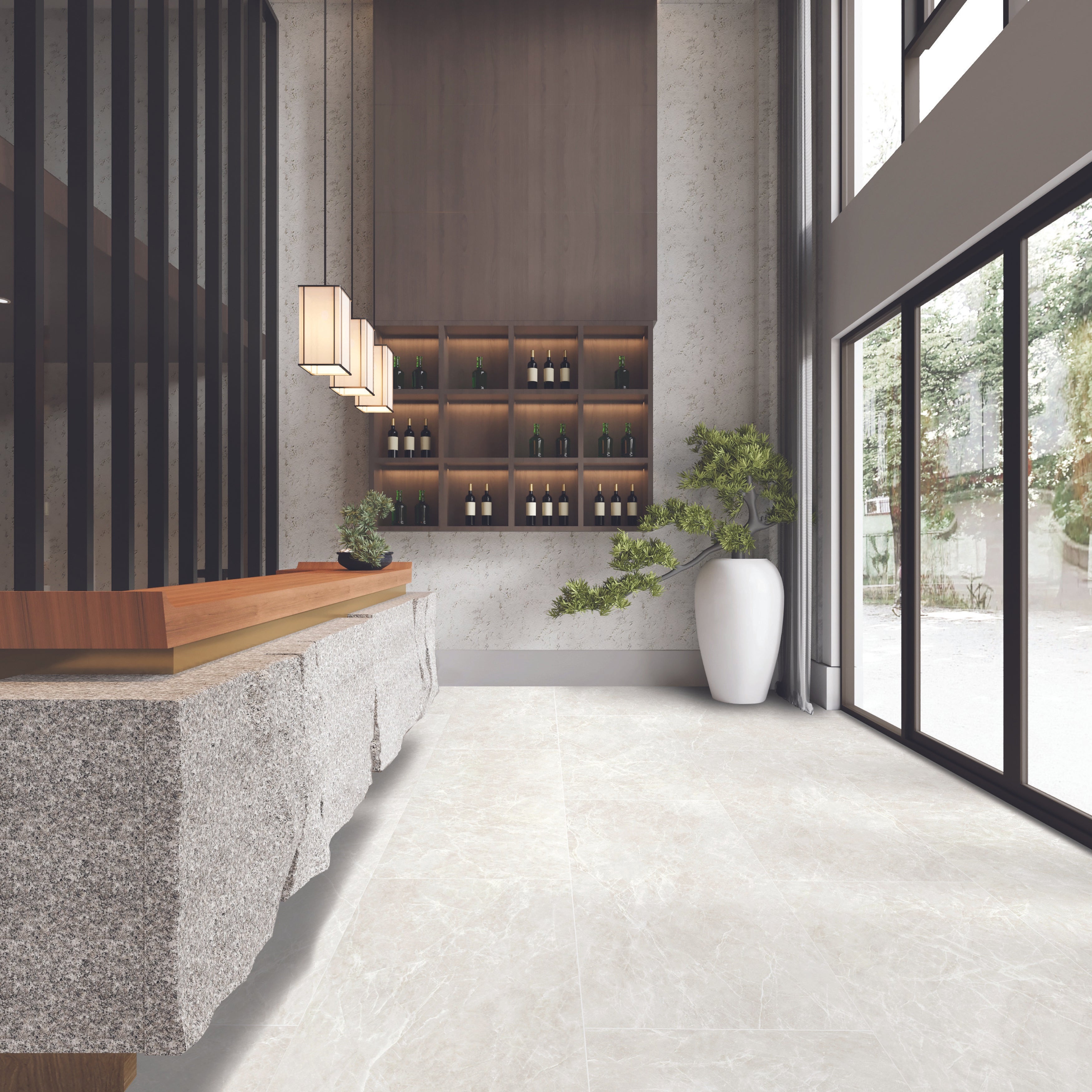 EVERSTONE ALPHINE GLACIER MATTE 1200X600MM RECTANGULAR TILE (PER BOX)