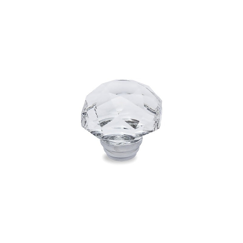 MODULR KNOB HANDLE GLASS 35MM CHROME