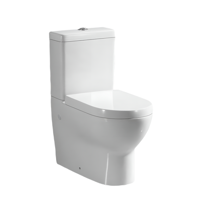 TURNER HASTINGS HARTLEY CLOSE COUPLED BACK TO WALL TOILET SUITE GLOSS WHITE