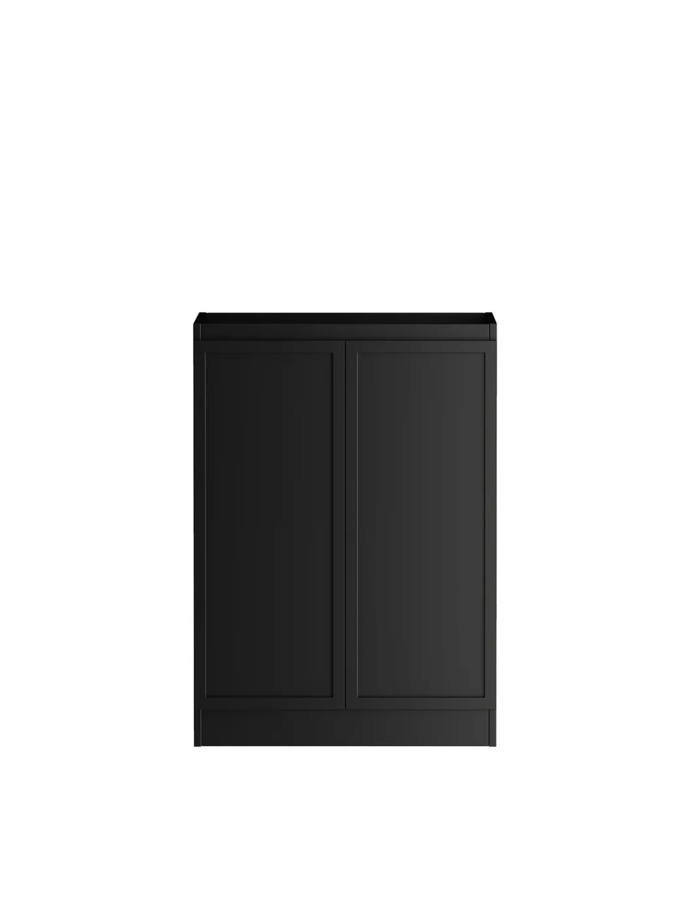 OTTI HAMPSHIRE MATTE BLACK 1300MM BASE LAUNDRY CABINET WITH STONE TOP & SINK