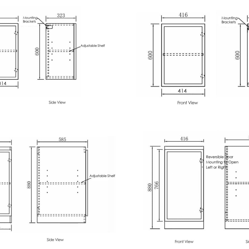 OTTI HAMPSHIRE MATTE BLACK 1715MM LAUNDRY AND WALL CABINET WITH STONE TOP & SINK (PACKAGE-B)