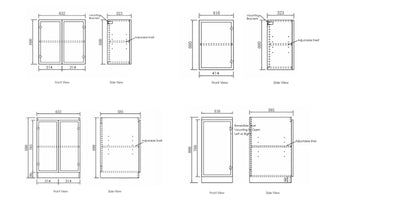 OTTI HAMPSHIRE MATTE WHITE 1715MM LAUNDRY AND WALL CABINET WITH STONE TOP & SINK (PACKAGE-B)
