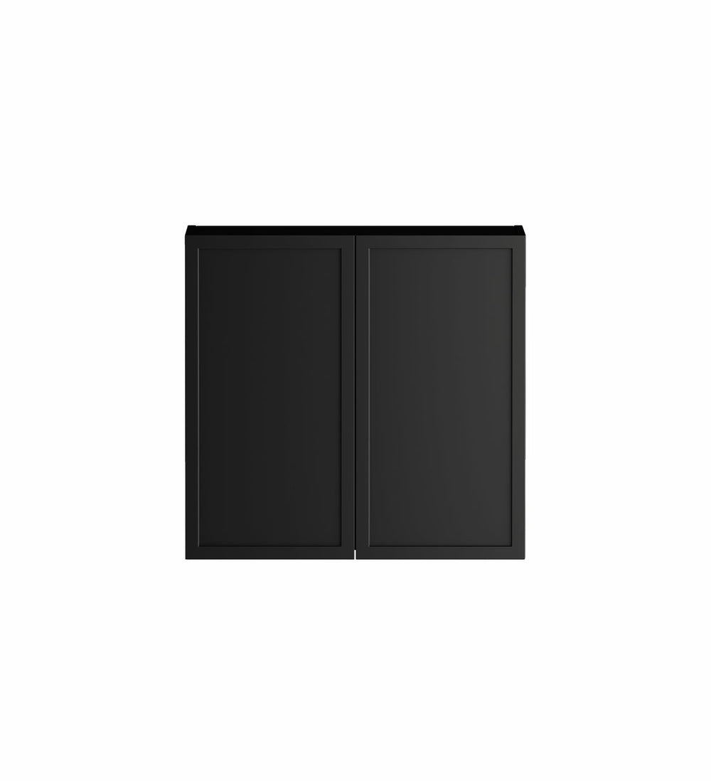 OTTI HAMPSHIRE MATTE BLACK 1300MM LAUNDRY AND WALL CABINET WITH STONE TOP & SINK (PACKAGE-A)