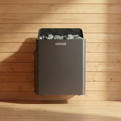 HARVIA MANUAL BLACK WALL HEATER 6KW - SW60