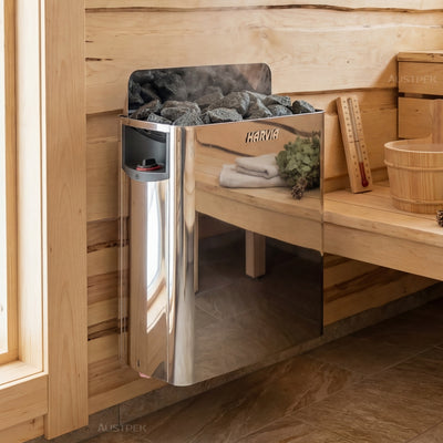 HARVIA MANUAL SILVER WALL HEATER 6KW - SW60