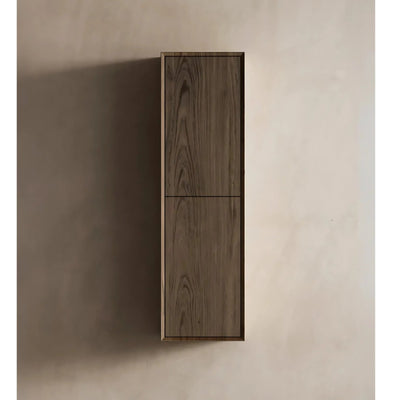 OTTI HAVANA WALL HUNG TALL BOY 350MM X 1200MM SABLE WALNUT