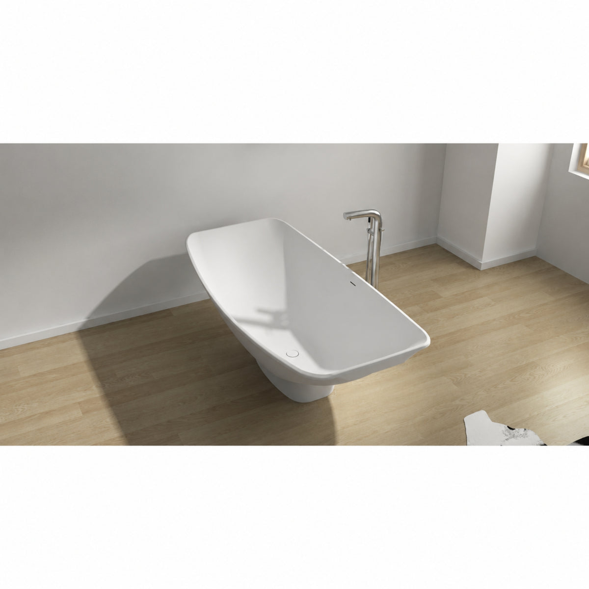 HAMMOCK MIRAGE MARK II FREESTANDING BATHTUB WITH OVERFLOW ALABASTER 2000MM