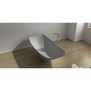HAMMOCK MIRAGE SLIMLINE FREESTANDING BATHTUB ALABASTER 2000MM