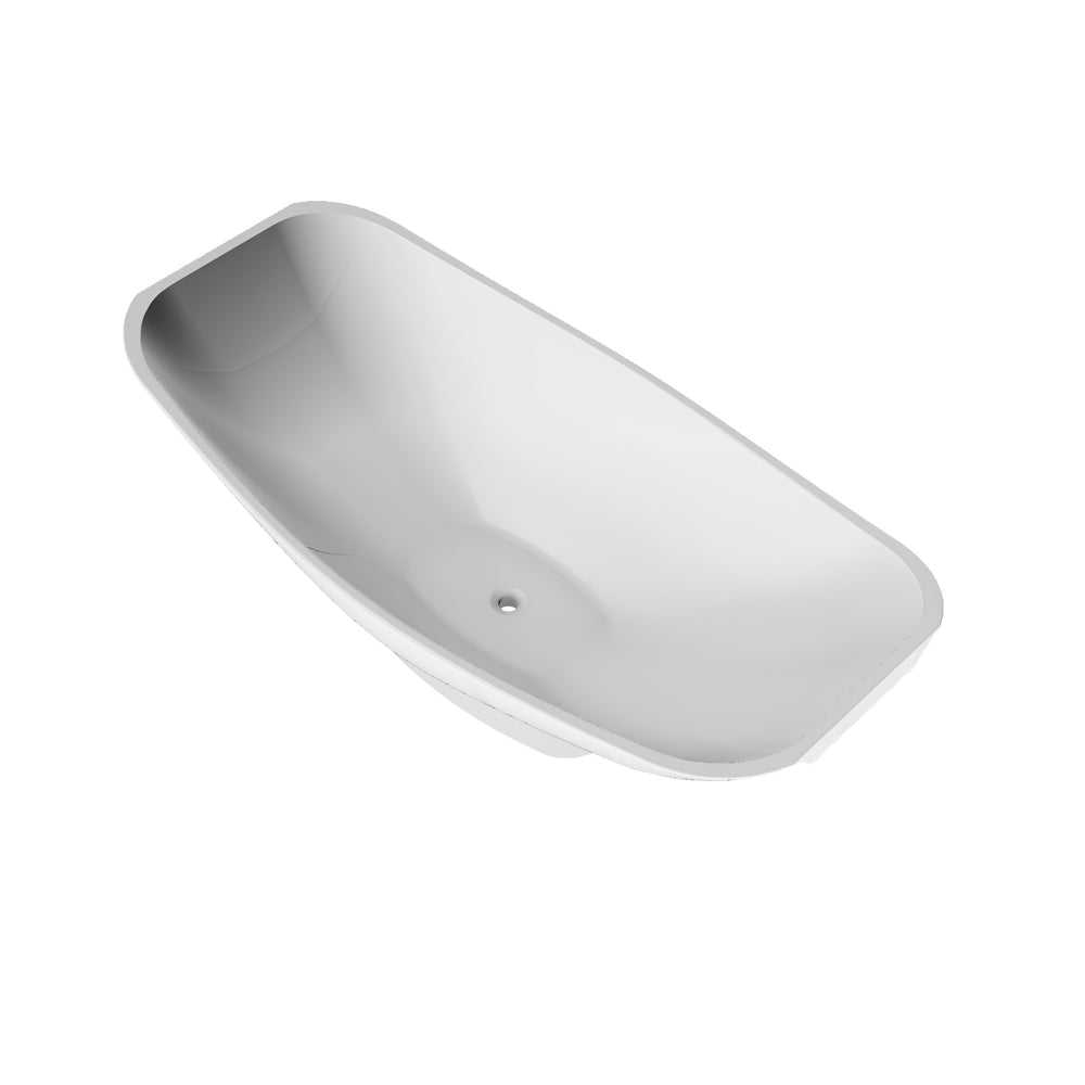 HAMMOCK MIRAGE SLIMLINE FREESTANDING BATHTUB ALABASTER 2000MM