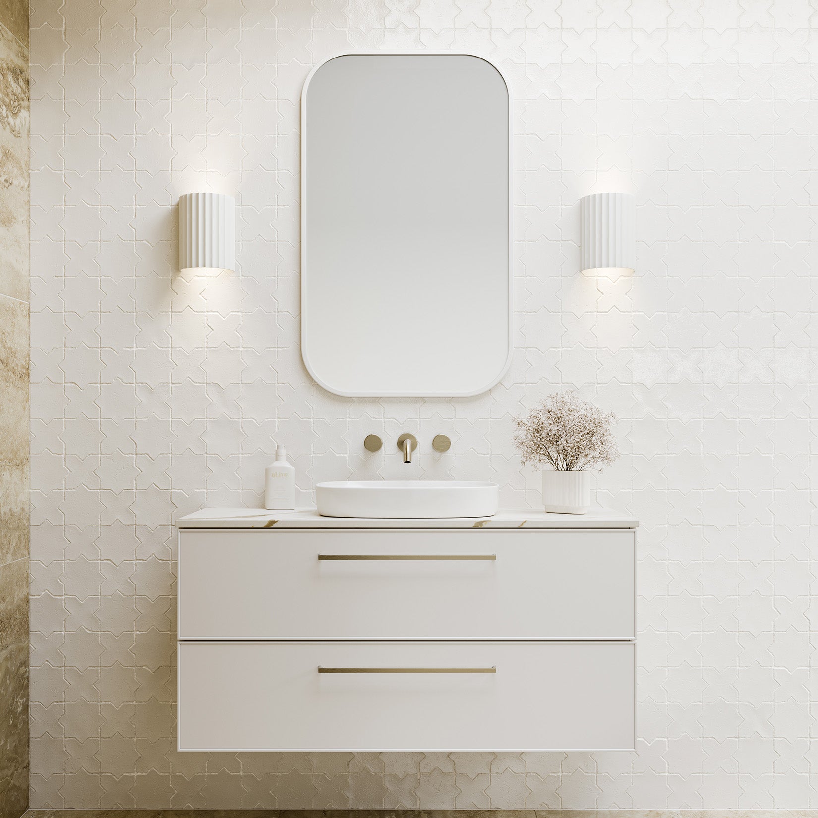 TIMBERLINE HENLEY CUSTOM WALL HUNG VANITY (ALL SIZING)