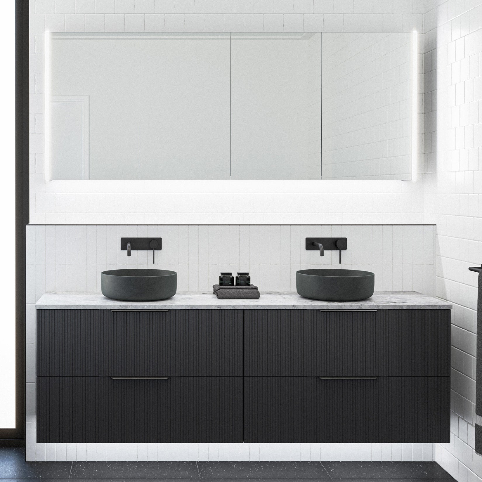 TIMBERLINE HENLEY CUSTOM WALL HUNG VANITY (ALL SIZING)