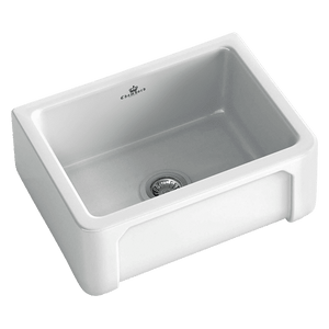 CHAMBORD HENRI SINGLE BOWL FIRECLAY KITCHEN SINK WHITE 595MM