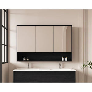 MERCIO HERA BLACK OAK SHAVING CABINET 1200X780MM