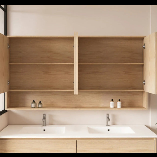 AQUAPERLA HERA TAS OAK SHAVING CABINET 1500X780MM