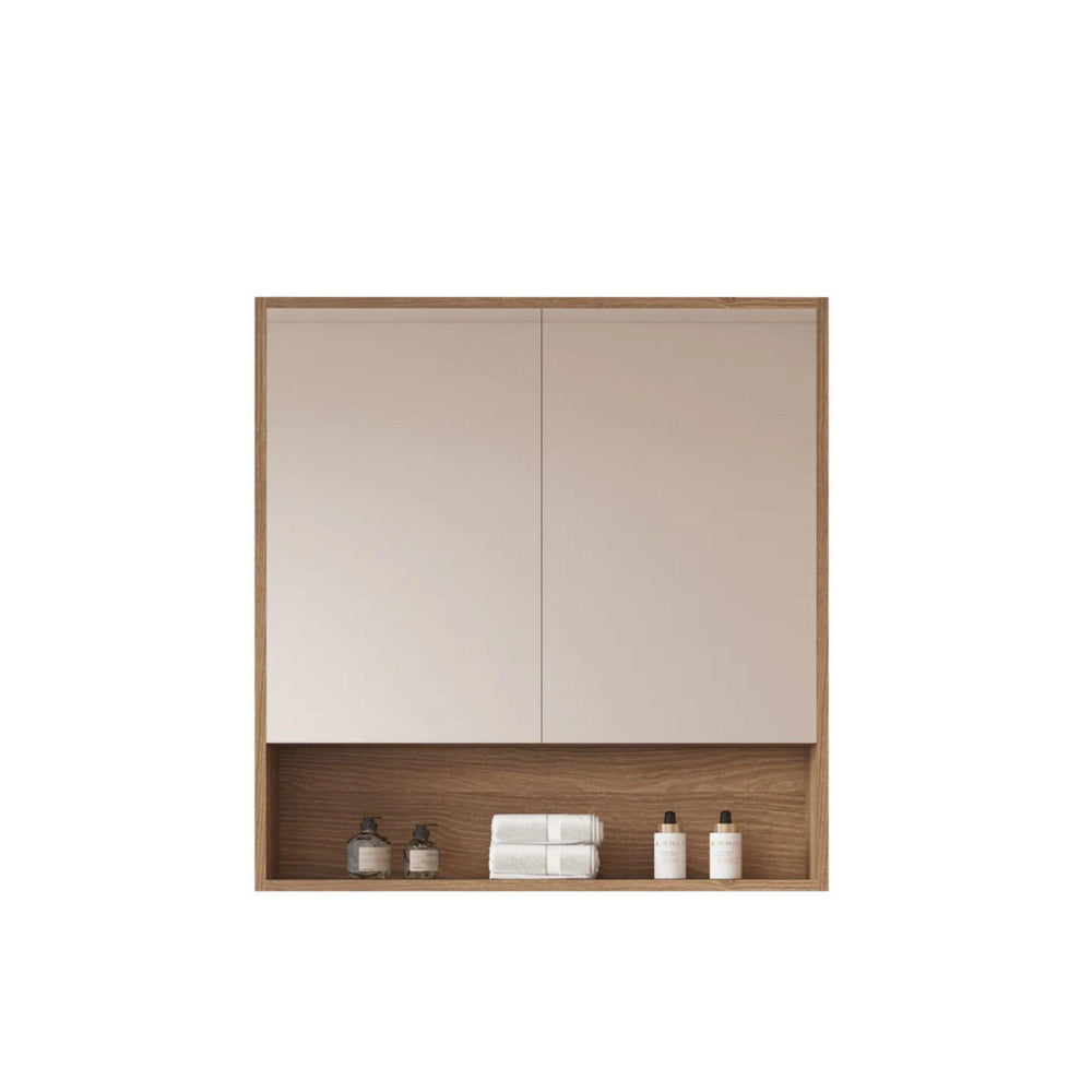 MERCIO HERA ELEGANT OAK SHAVING CABINET 750X780MM