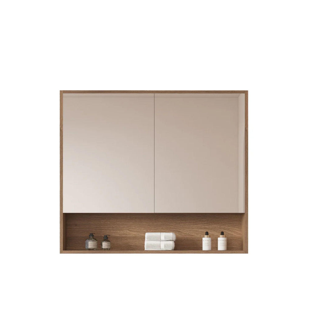 MERCIO HERA ELEGANT OAK SHAVING CABINET 900X780MM