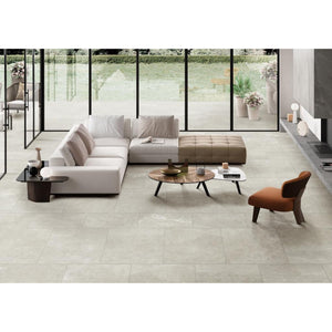 MUSES STAZZEMA IVORY FELLTEC 600X600MM SQUARE TILE (PER BOX)